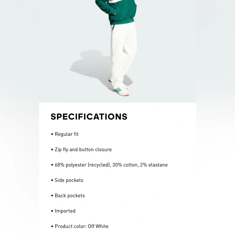 Adidas Men's Premium Tailored Pants S and L - Picture 7 of 10